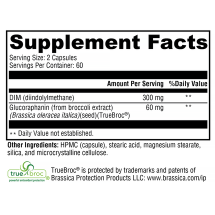 Xymogen Hormone Protect 120 C Supplement Facts 