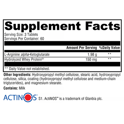 Xymogen N O max ER 180 C Supplement Facts 