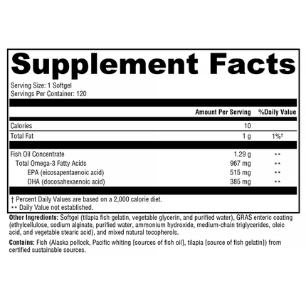 Xymogen OmegaPure 900 EC 120 sg Supplement-Facts