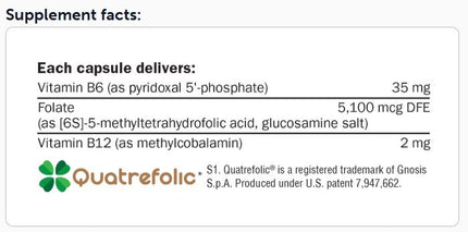 Xymogen PoDiaPN 60 Caps Supplement Facts