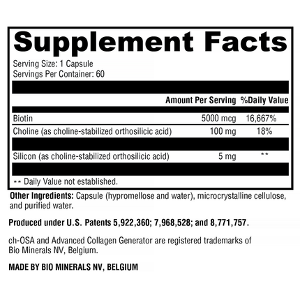 Xymogen RegeneMax Plus 60 C Supplement Facts
