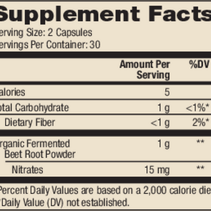 Organic Fermented Beets 60 caps