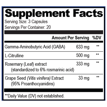 Gaba Brain Food 60 vegcaps
