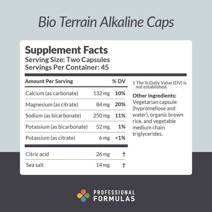 Bio Terrain Alkaline Caps - 90 Capsules