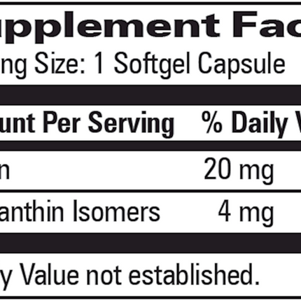 Lutein/Zeaxanthin 30 softgels