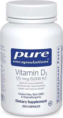 Pure Encapsulations Vitamin D3 5000 IU 250 vcaps
