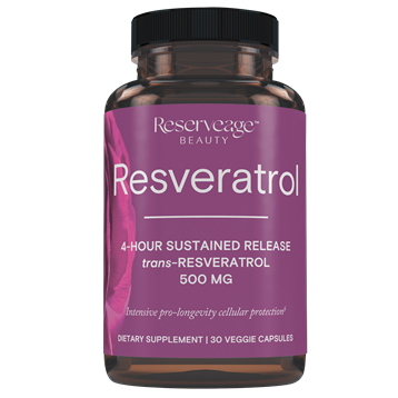 Reserveage Resveratrol 500mg 30 vcaps
