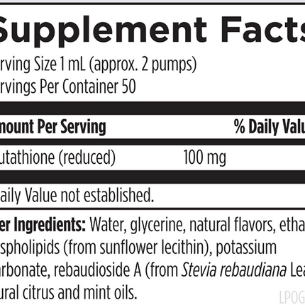 Liposomal Glutathione 1.6 oz