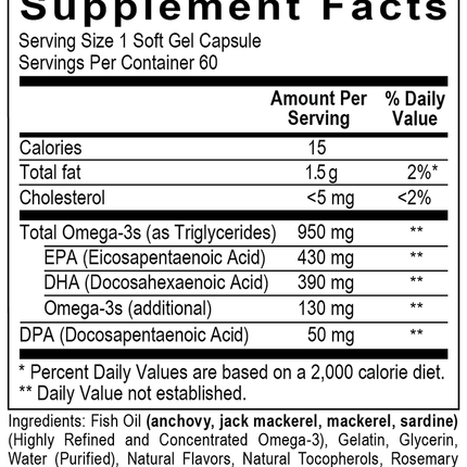 Omega-3 Max 60 gel caps