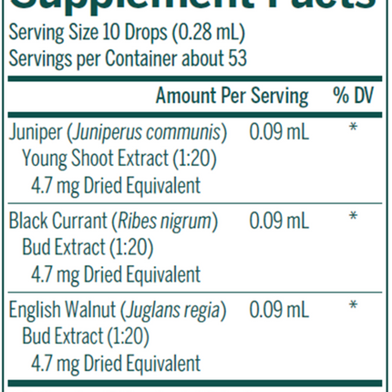 Seroyal/Genestra Liv-gen 05 fl oz Supplement Facts 