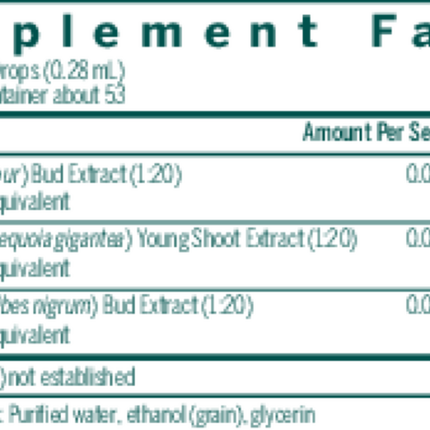 Seroyal/Genestra Tonic-gen 05 fl oz Supplement Facts