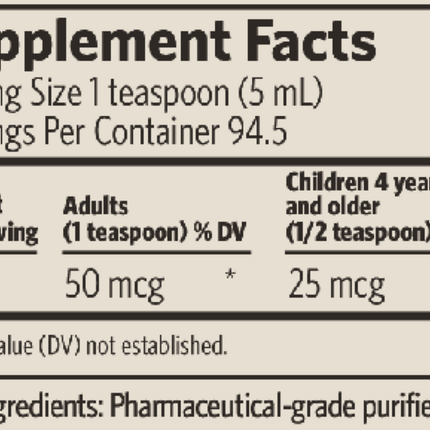 Sovereign Silver Silver Hydrosol 10 ppm 16 oz Supplemnt Facts 