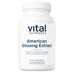 Vital Nutrients American Ginseng Extract 250mg 100 vcaps