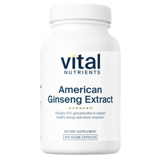 Vital Nutrients American Ginseng Extract 250mg 100 vcaps
