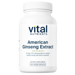 Vital Nutrients American Ginseng Extract 250mg 100 vcaps