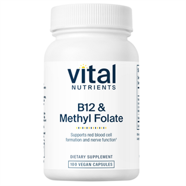Vital Nutrients B-12 / Methyl Folate 100 vegcaps