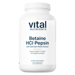 Vital Nutrients Betaine HCL w/Pepsin & Gentian 225 caps