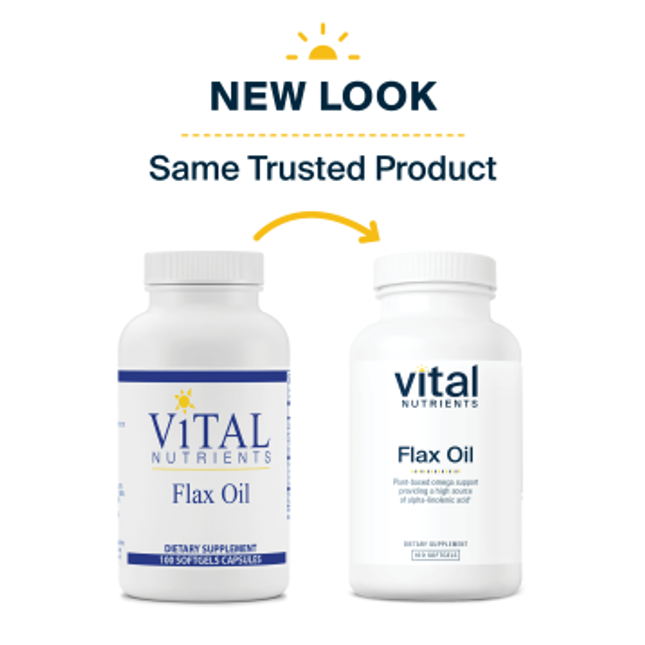 Vital Nutrients Flax Oil Caps 1000 mg 100 gels
