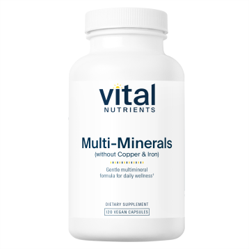 Vital Nutrients Multi Minerals Citrate No Cu/F 120 caps