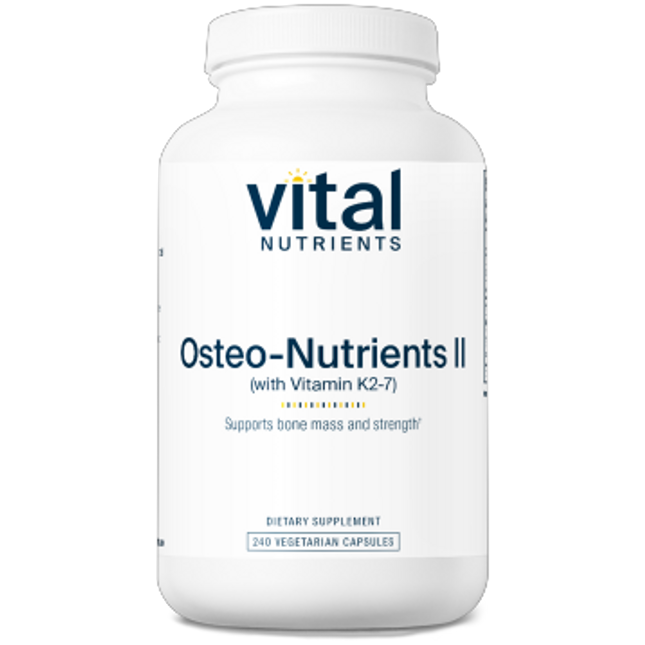 Vital Nutrients Osteo-Nutrients (w Vit K2-7) 180 vegcaps