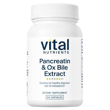 Vital Nutrients Pancreatin & Ox Bile Extract 60 vcaps