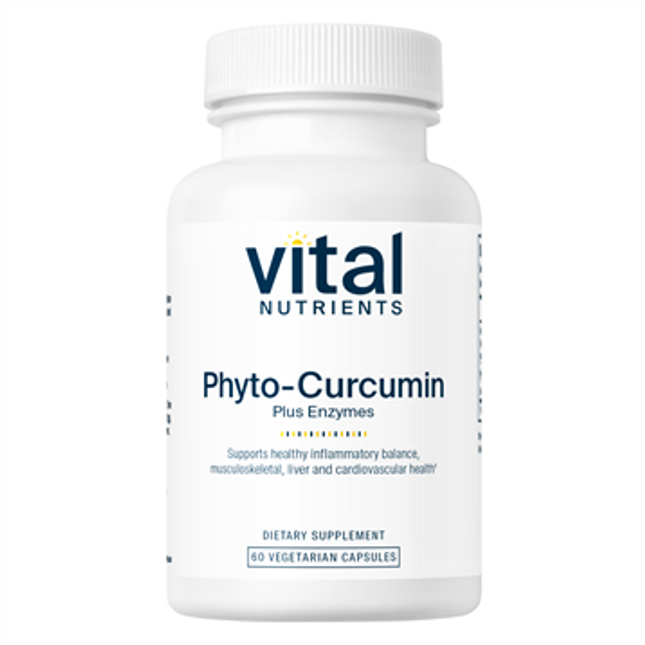 Vital Nutrients Phyto-Curcumin Plus Enzymes 60 vegcaps