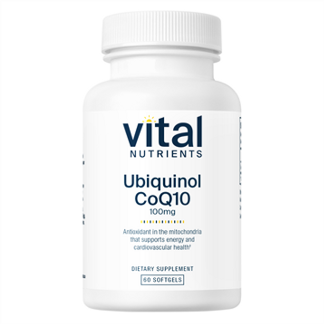 Vital Nutrients Ubiquinol CoQ10 100 mg 60 gels