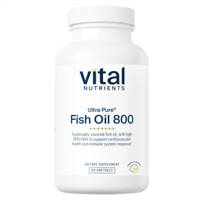 Vital Nutrients Ultra Pure Fish Oil 800 Lemon 90 gels