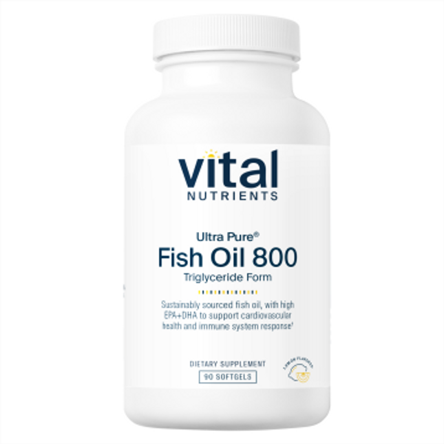 Vital Nutrients Ultra Pure Fish Oil 800 TG 90 gels