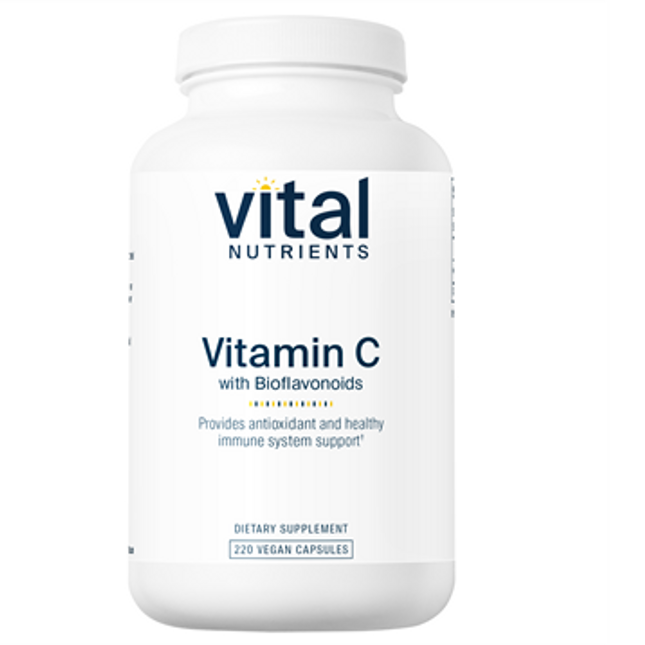Vital Nutrients Vitamin C with Bioflavonoids 220 vcaps