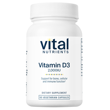 Vital Nutrients Vitamin D3 2000 IU 90 vcaps