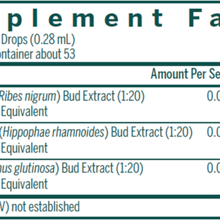 Seroyal/Genestra Vrl-gen 05 fl oz Supplement Facts 