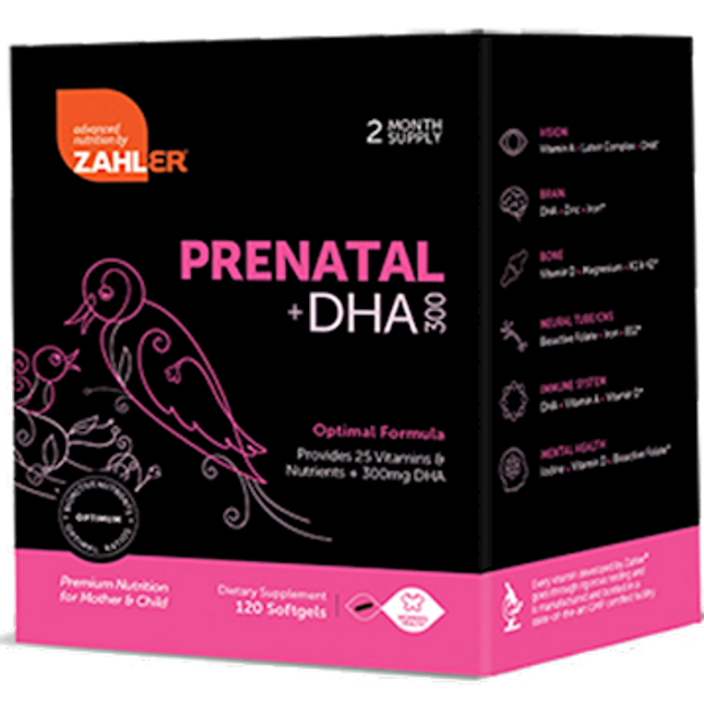 Advanced Nutrition by Zahler Prenatal +DHA Optimal 120 softgels
