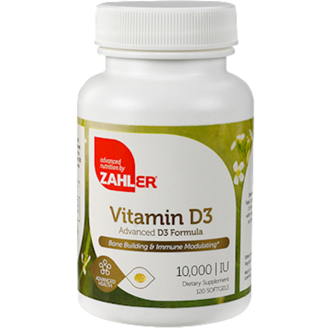 Advanced Nutrition by Zahler Vitamin D 10,000 IU 120 softgels