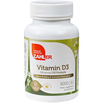 Advanced Nutrition by Zahler Vitamin D3 5000 IU 250 softgels