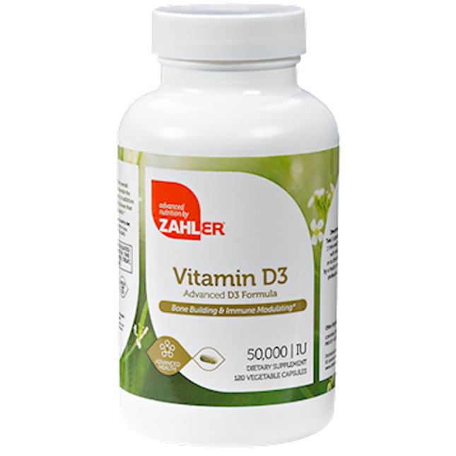 Advanced Nutrition by Zahler Vitamin D3 50,000 IU 120 vegcaps