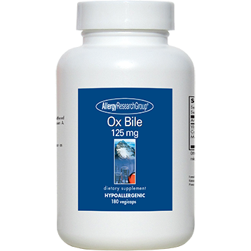 Allergy Research Group Ox Bile 125 mg 180 vcaps