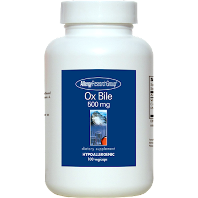 Allergy Research Group Ox Bile 500 mg 100 caps
