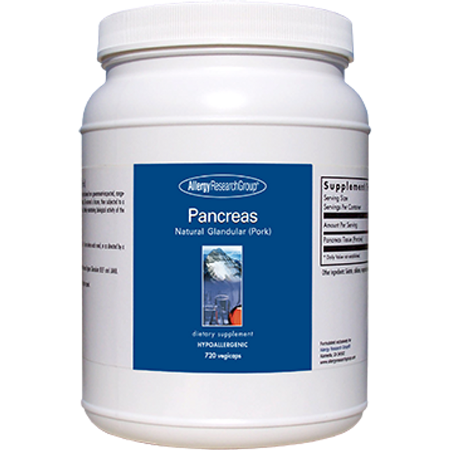 Allergy Research Group Pancreas Pork 720 vcaps