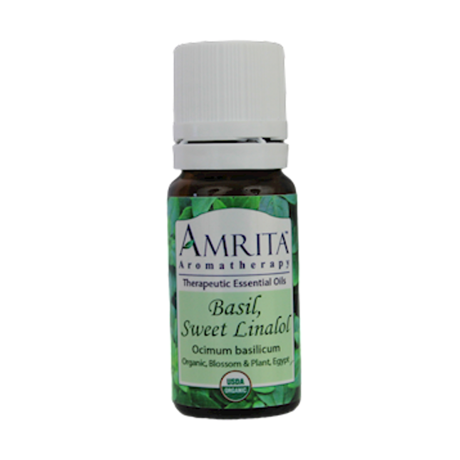 Amrita Aromatherapy Basil (Sweet) Ess. Oil 1/3oz (
