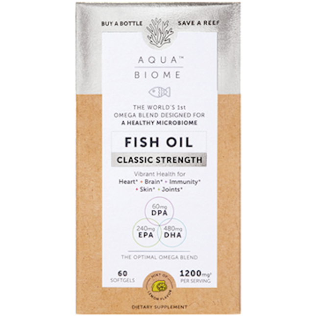 Aqua Biome Aqua Biome Fish Oil Cl Str 60 softgels