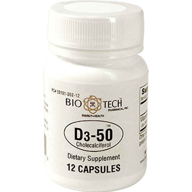 Bio-Tech D3-50 50,000 IU 12 caps