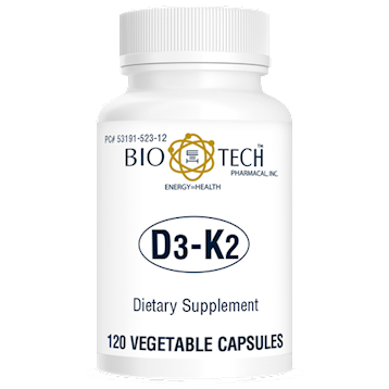 Bio-Tech D3-K2 120 vegcaps