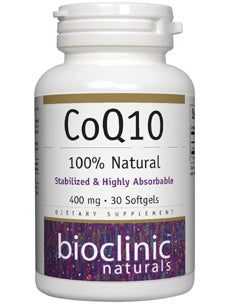 Bioclinic Naturals CoQ10 400 mg 30 gels