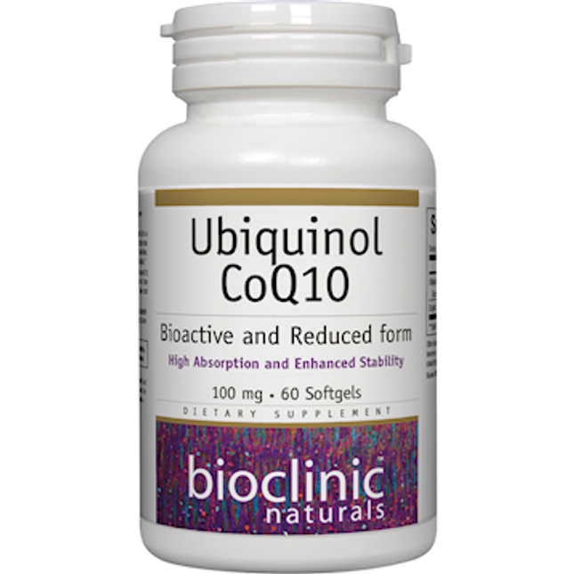 Bioclinic Naturals Ubiquinol CoQ10 100 mg 60 softgels