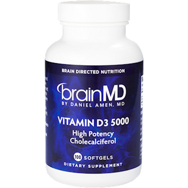 Brain MD Vitamin D3 5000 100 softgels