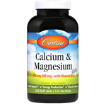 Carlson Labs Calcium & Magnesium 250 gels