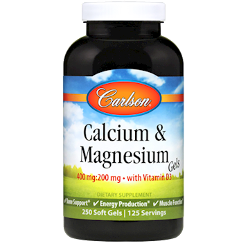 Carlson Labs Calcium & Magnesium 250 gels
