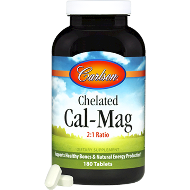 Carlson Labs Chelated Cal-Mag 180 tabs