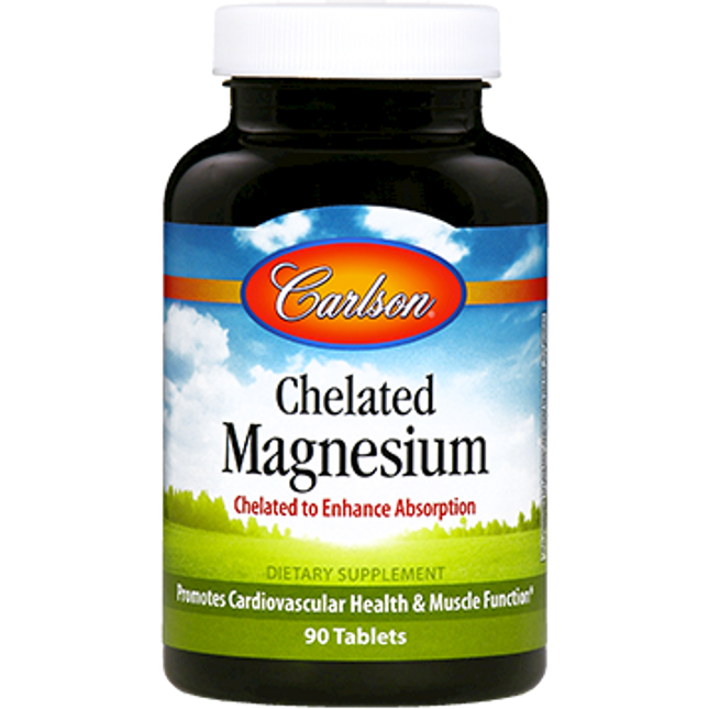 Carlson Labs Chelated Magnesium 200 mg 90 tabs
